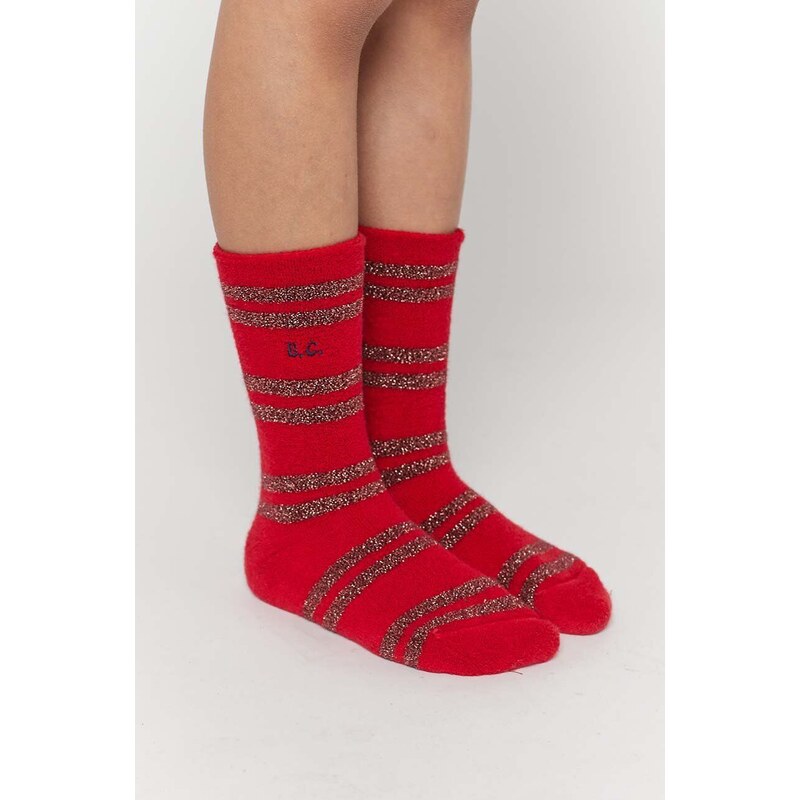 Dječje čarape Bobo Choses boja: crvena