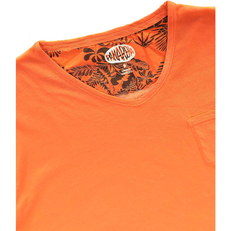 Panareha Men's V-neck T-shirt MOJITO orange