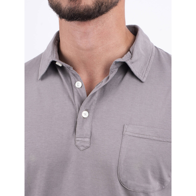 Panareha Men's Organic Cotton Polo DAIQUIRI grey