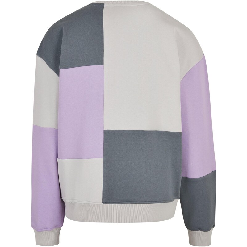Starter Black Label Sweater majica grafit siva / svijetloljubičasta / bijela