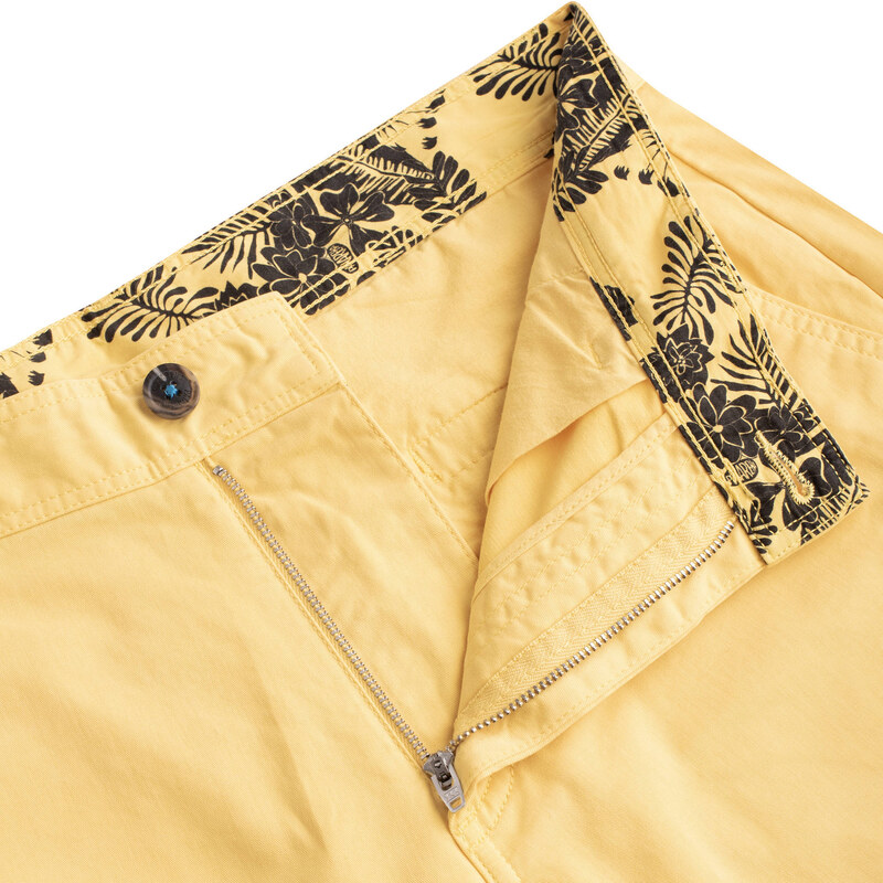 Panareha Men's Organic Cotton Shorts TURTLE yellow