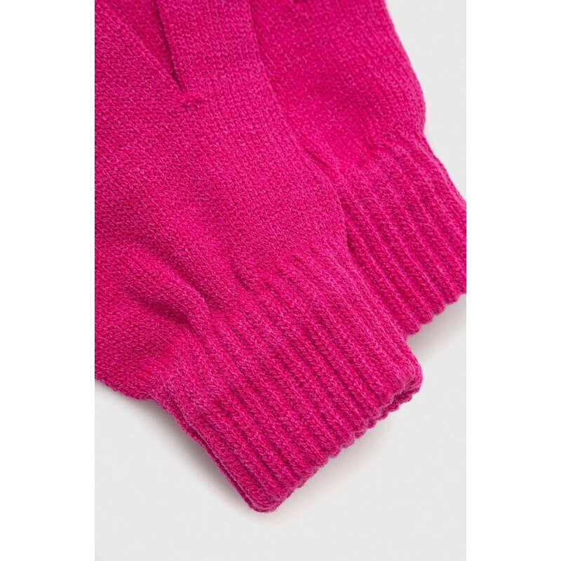 Rukavice Superdry za žene, boja: ružičasta