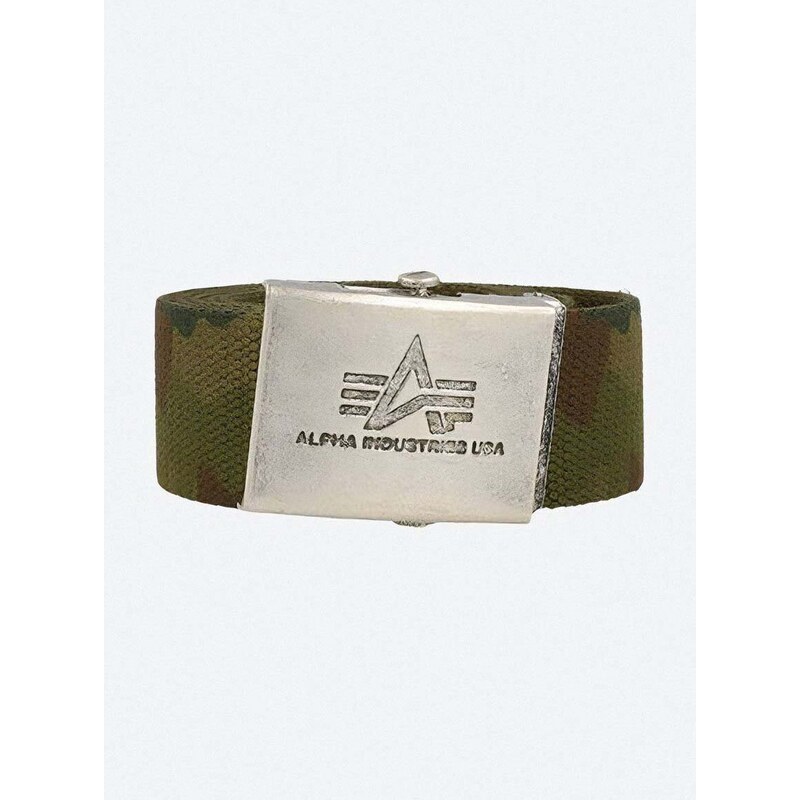 Remen Alpha Industries Heavy Duty Belt boja: zelena, 100906.12-green