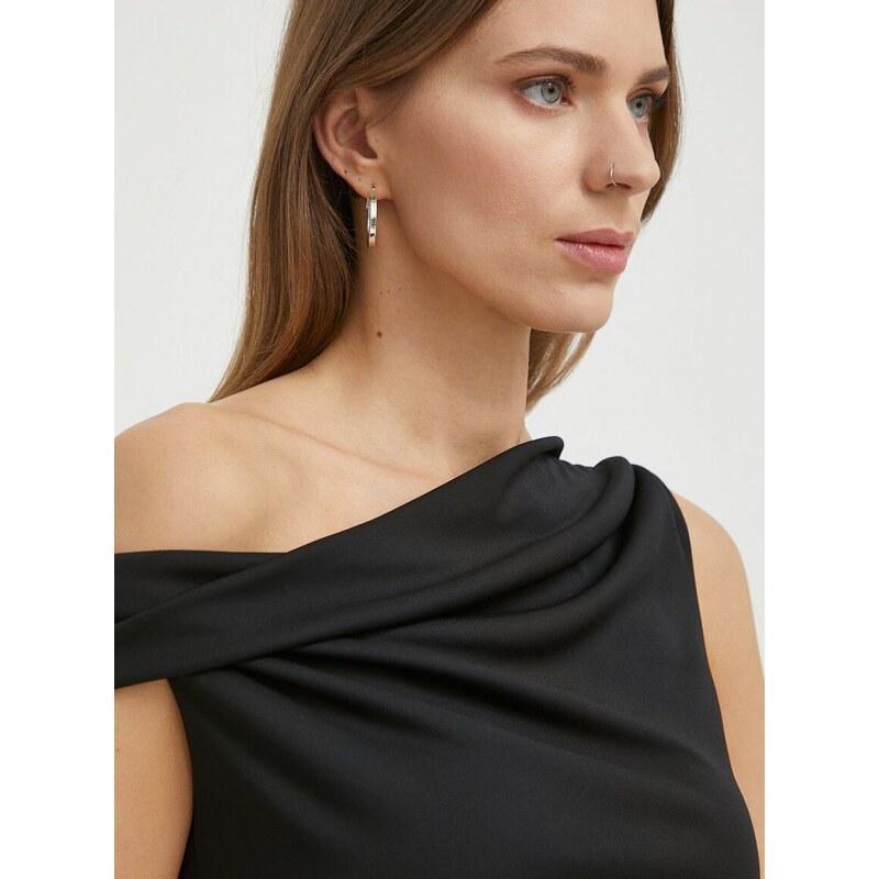 Bluza Lauren Ralph Lauren za žene, boja: crna, bez uzorka