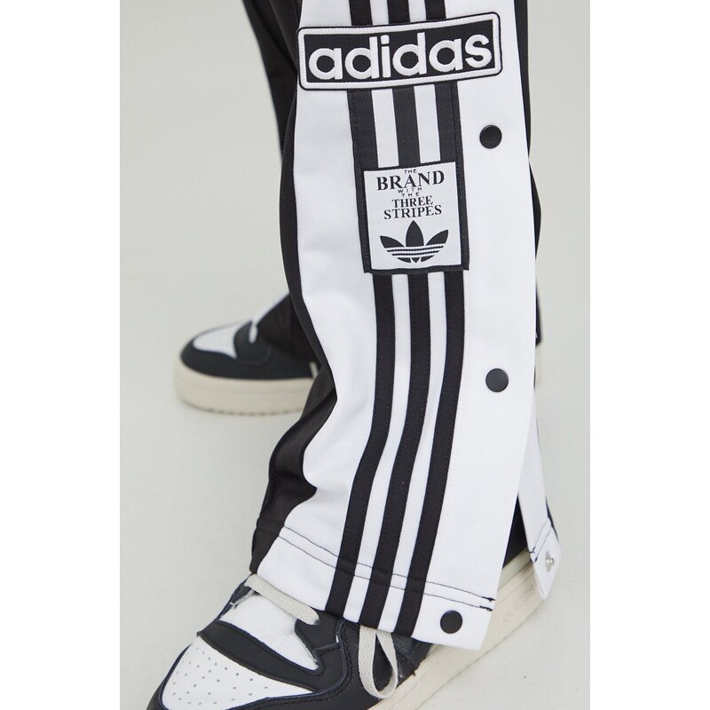 Donji dio trenirke adidas Originals Adibreak boja: crna, s uzorkom, IU2519