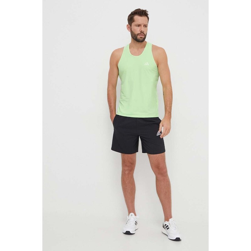 Majica kratkih rukava za trčanje adidas Performance Own The Run boja: zelena