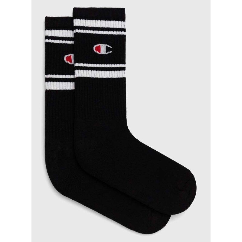 Čarape Champion 3-pack boja: crna