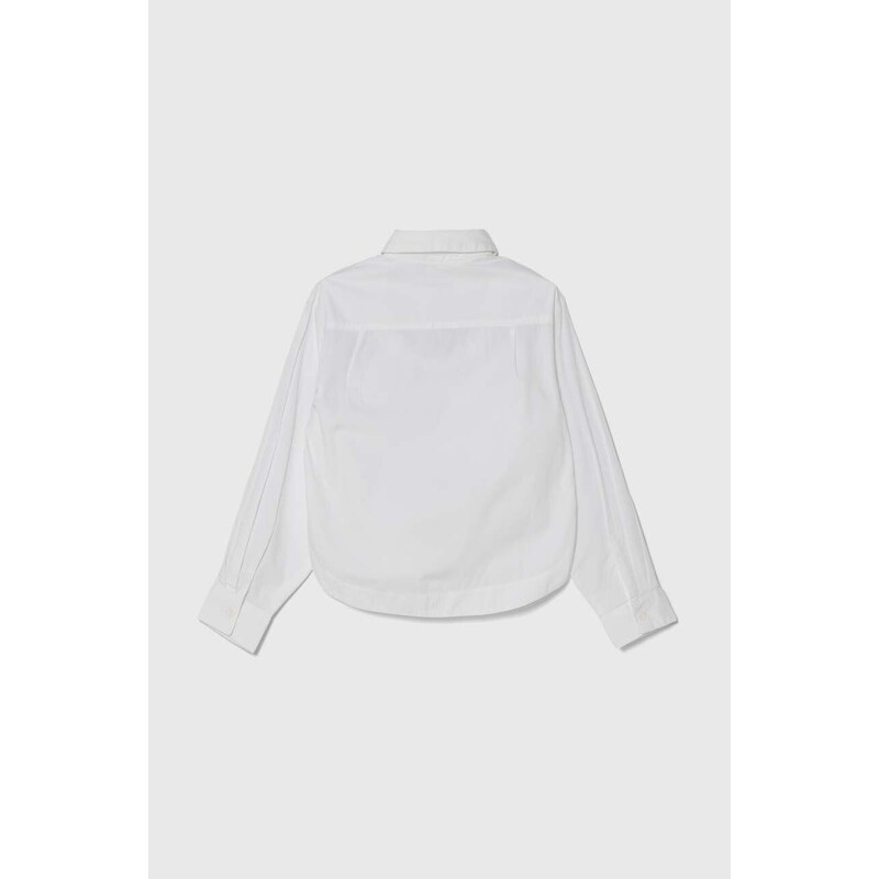 Dječja pamučna košulja Calvin Klein Jeans boja: bijela