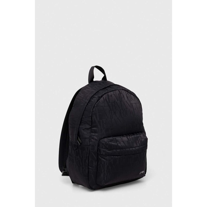 Dječji ruksak Emporio Armani boja: crna, mali, bez uzorka