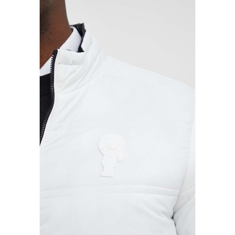 Dvostrana jakna Karl Lagerfeld za muškarce, boja: crna, za prijelazno razdoblje