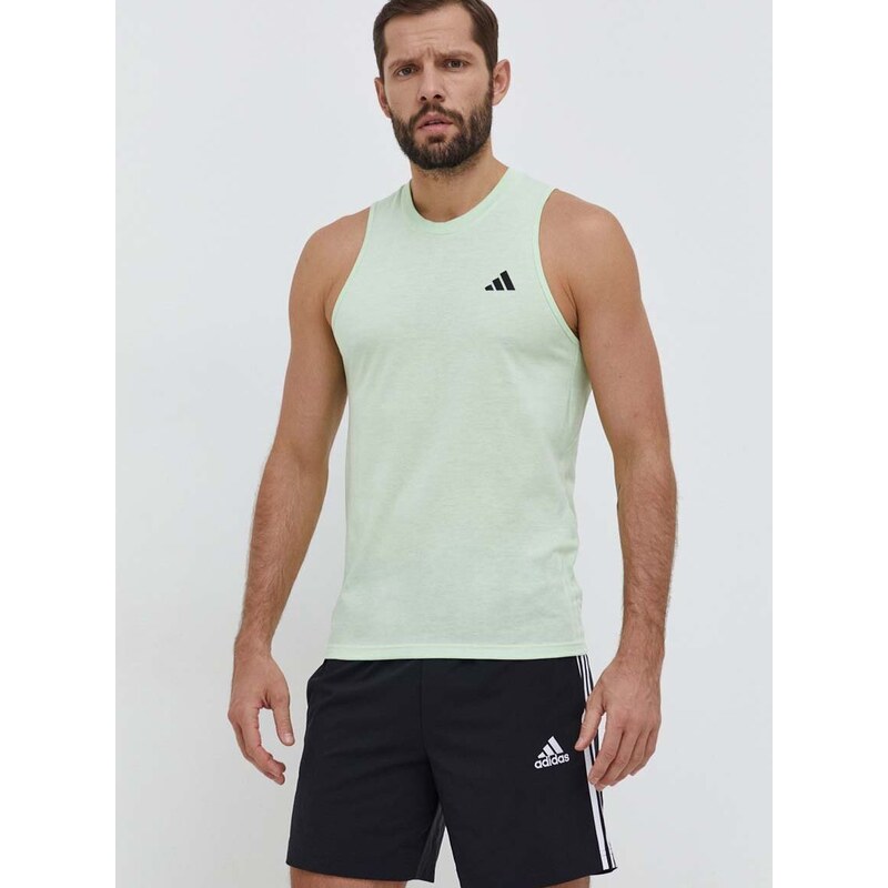 Majica kratkih rukava za trening adidas Performance boja: zelena