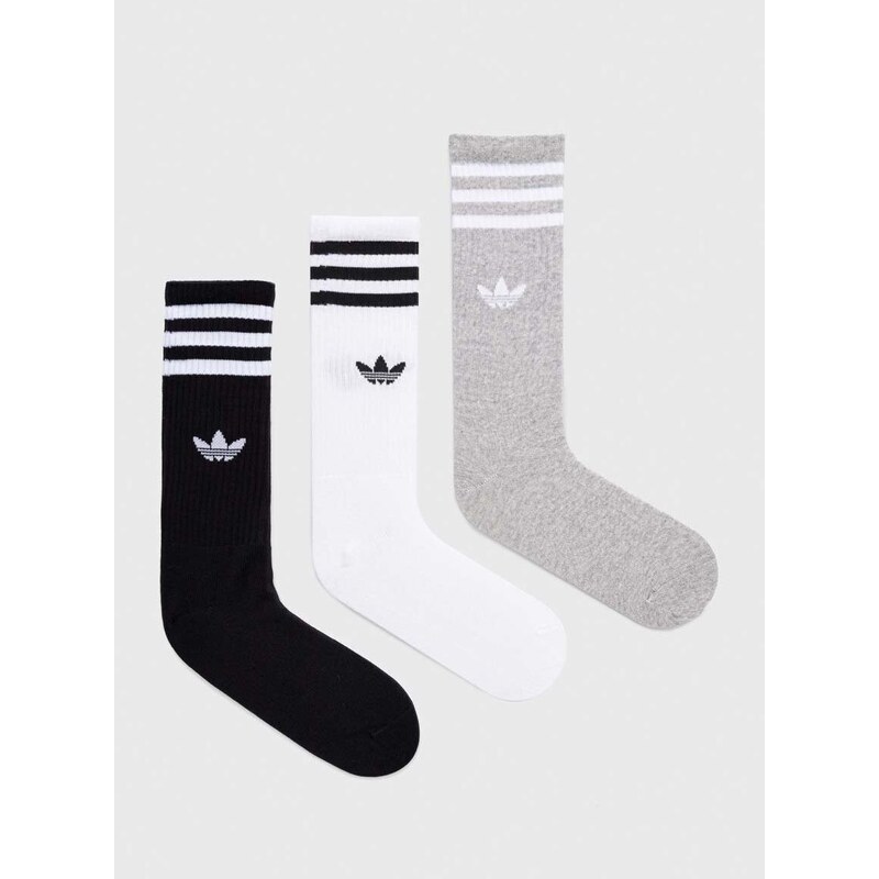 Čarape adidas Originals 3-pack boja: bijela