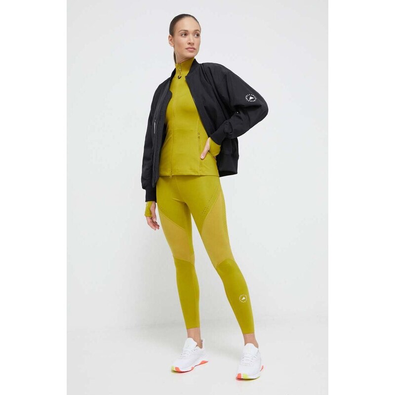 Tajice za trening adidas by Stella McCartney TruePurpose Optime boja: zelena, bez uzorka