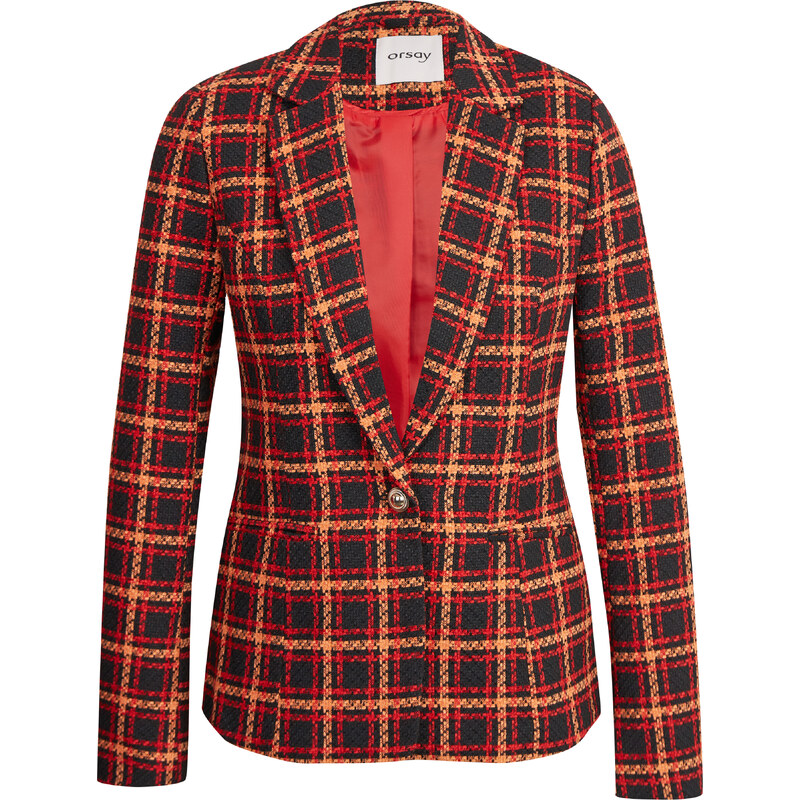 Orsay Black-red ladies plaid jacket - Ladies