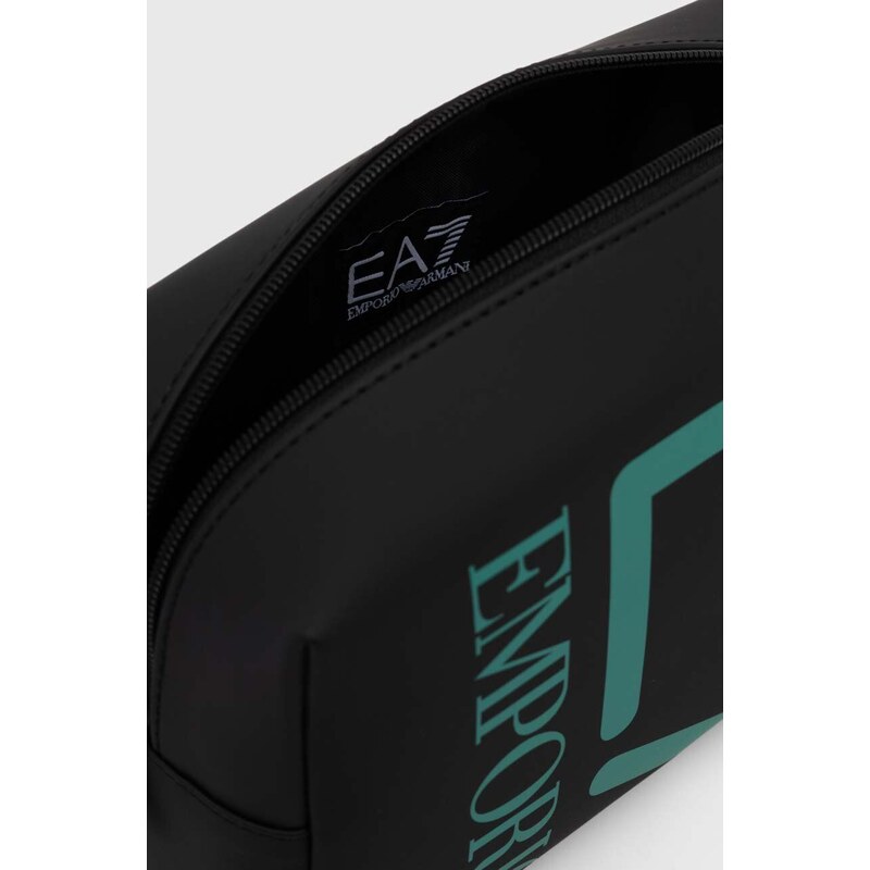 Kozmetička torbica EA7 Emporio Armani boja: crna