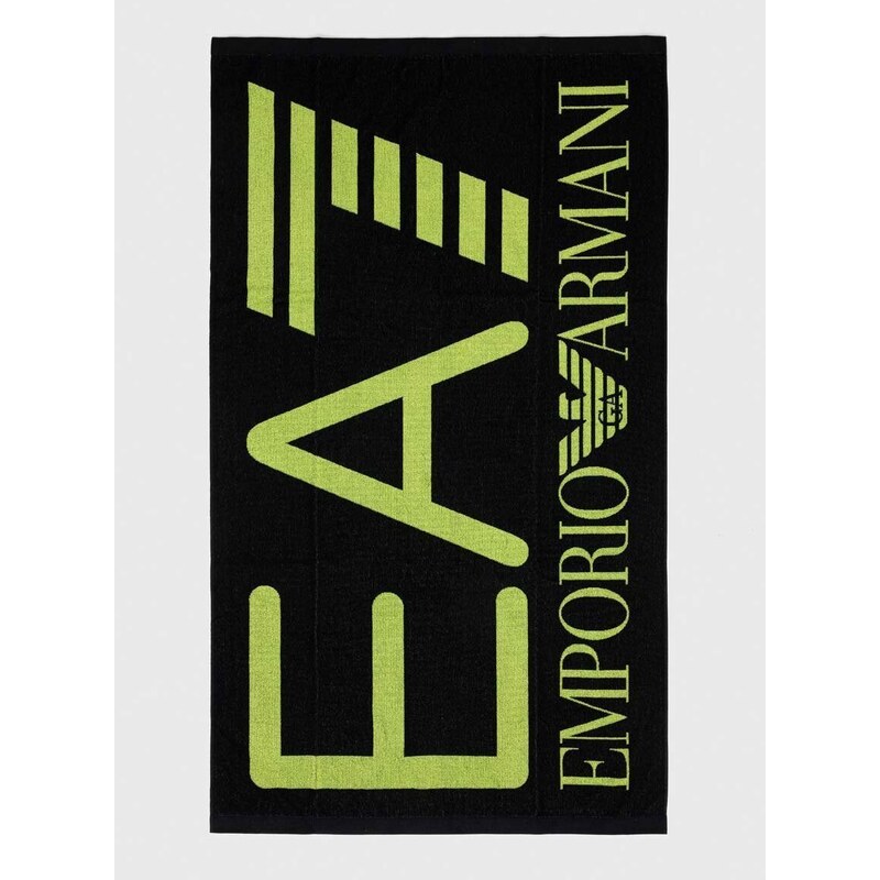 Ručnik EA7 Emporio Armani boja: crna