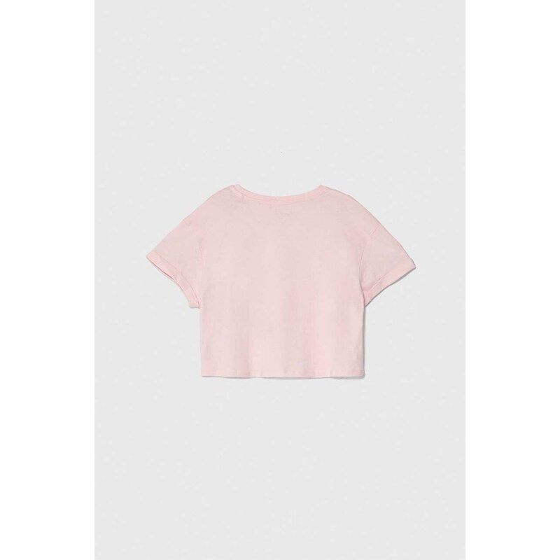 Dječja pamučna majica kratkih rukava Pepe Jeans NICKY boja: ružičasta