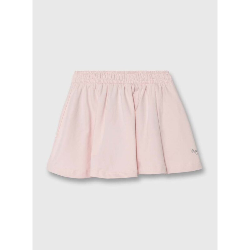 Dječje pamučna haljina Pepe Jeans NERY boja: ružičasta, mini, širi se prema dolje