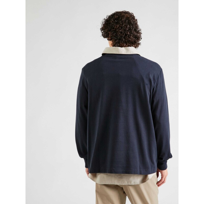 Abercrombie & Fitch Sweater majica bež / mornarsko plava