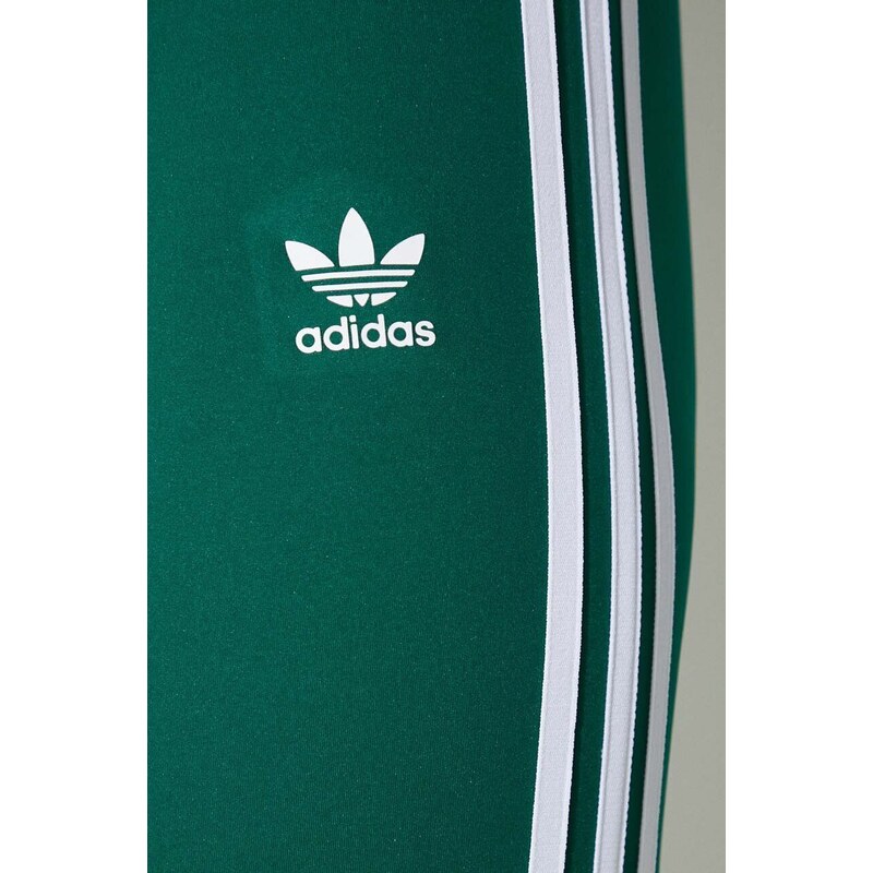 Donji dio trenirke adidas Originals Flared boja: zelena, s aplikacijom, IN6320