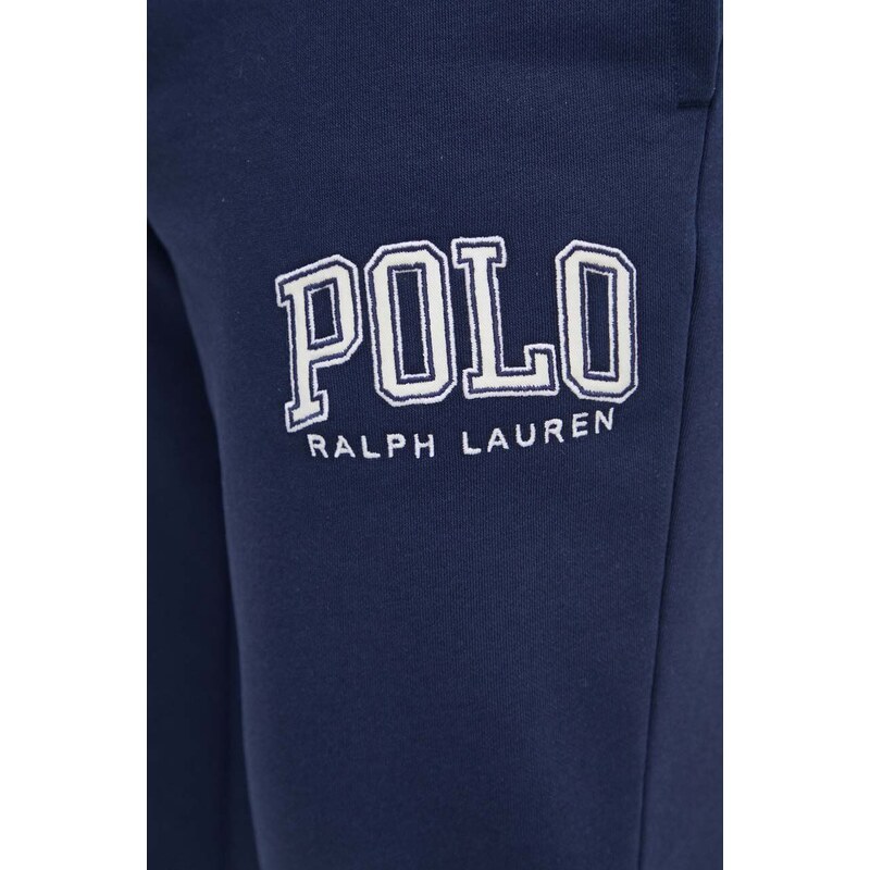 Donji dio trenirke Polo Ralph Lauren boja: tamno plava, s aplikacijom