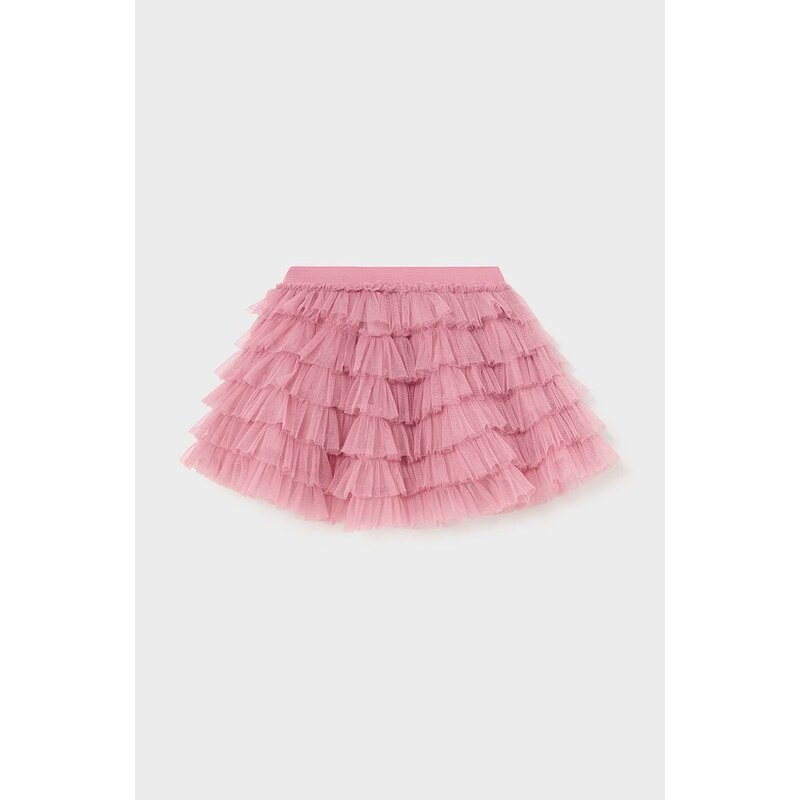 Suknja za bebe Mayoral boja: ružičasta, mini, širi se prema dolje