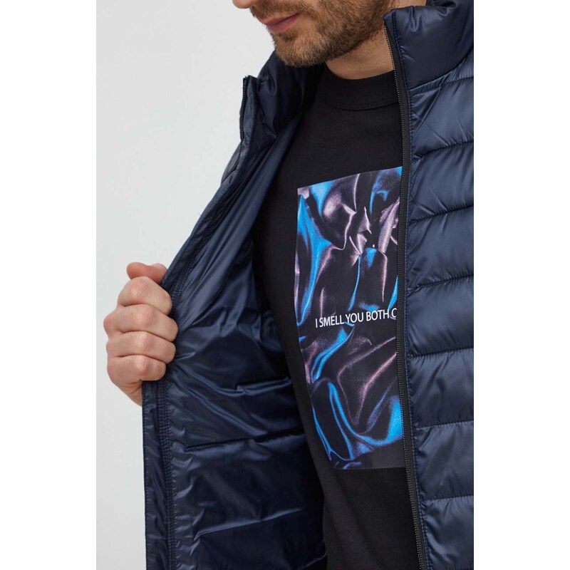 Jakna Calvin Klein za muškarce, boja: tamno plava, za prijelazno razdoblje