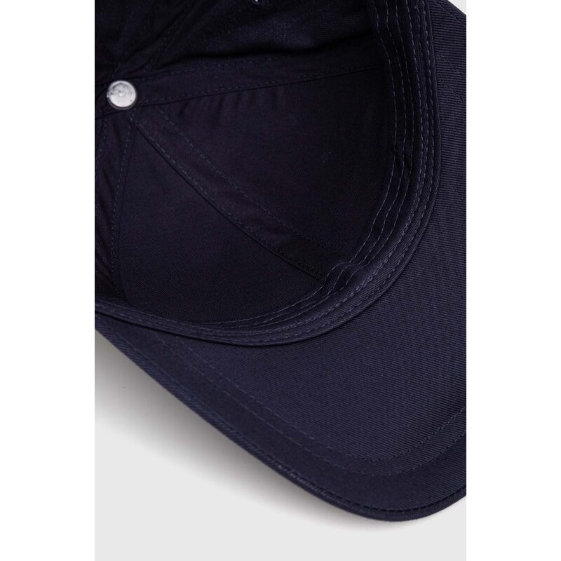 Pamučna kapa sa šiltom Emporio Armani Underwear boja: tamno plava, s aplikacijom
