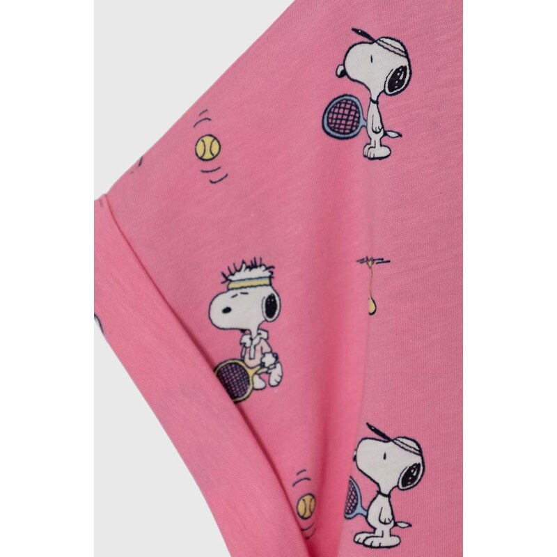 Dječja pidžama United Colors of Benetton boja: ružičasta, s uzorkom
