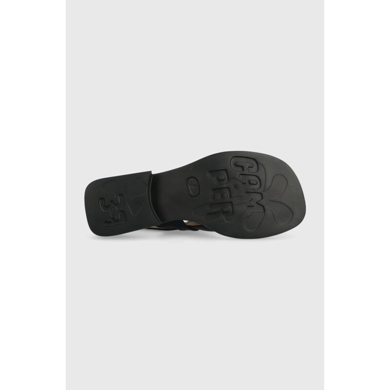Kožne sandale Camper Dana za žene, boja: crna, K201486.005