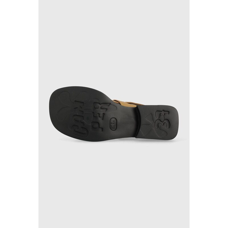 Kožne sandale Camper Dana za žene, boja: smeđa, K201486.006