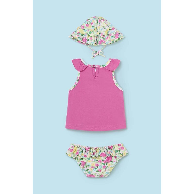 Dvodijelni kupaći kostim za bebe Mayoral Newborn boja: ružičasta