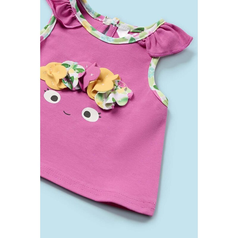 Dvodijelni kupaći kostim za bebe Mayoral Newborn boja: ružičasta