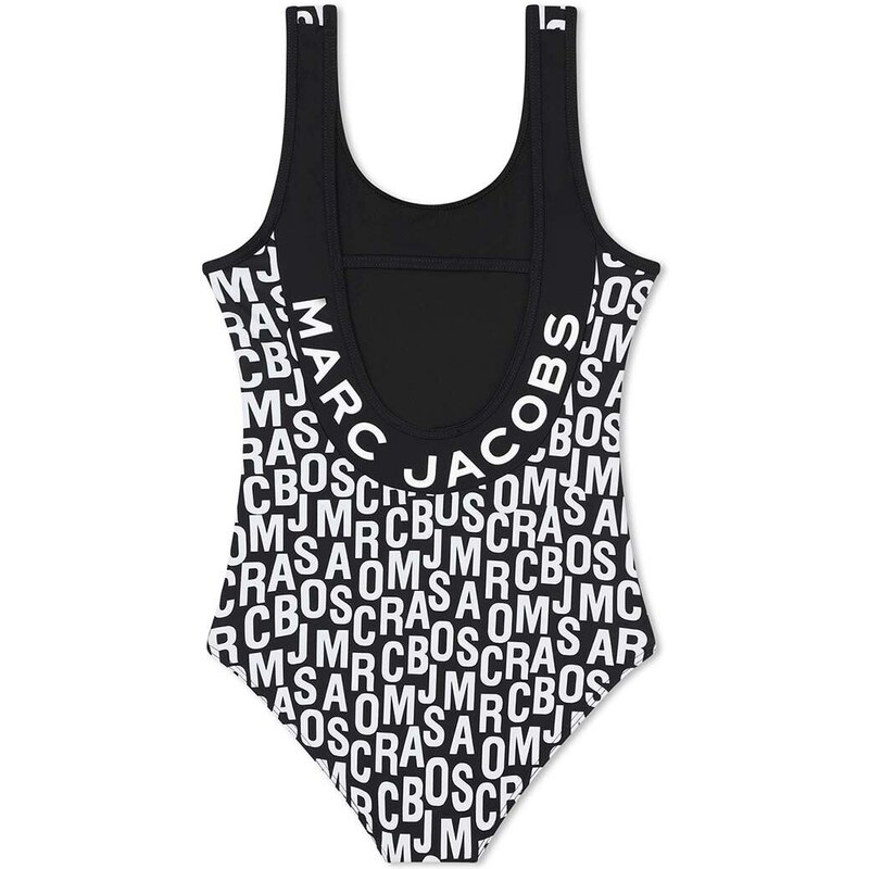 Dječji jednodijelni kupaći kostim Marc Jacobs boja: crna