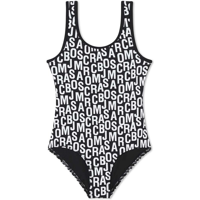 Dječji jednodijelni kupaći kostim Marc Jacobs boja: crna