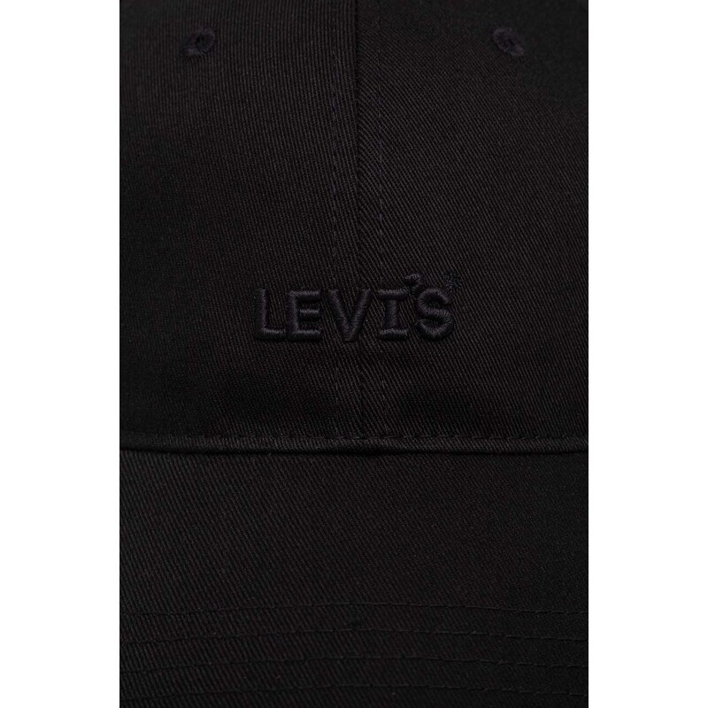 Kapa sa šiltom Levi's boja: crna, s aplikacijom