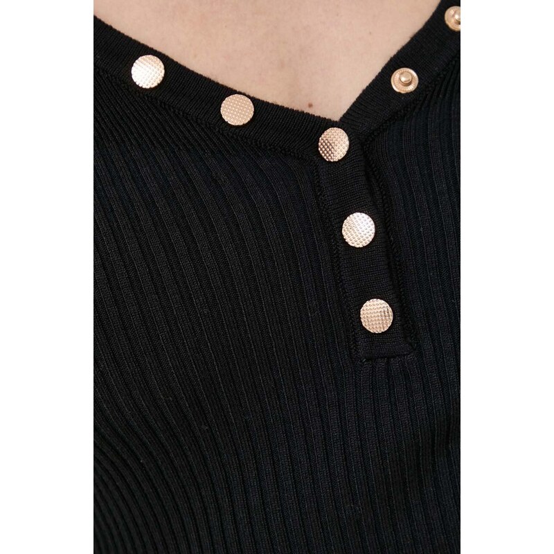 Pulover Morgan za žene, boja: crna, lagani