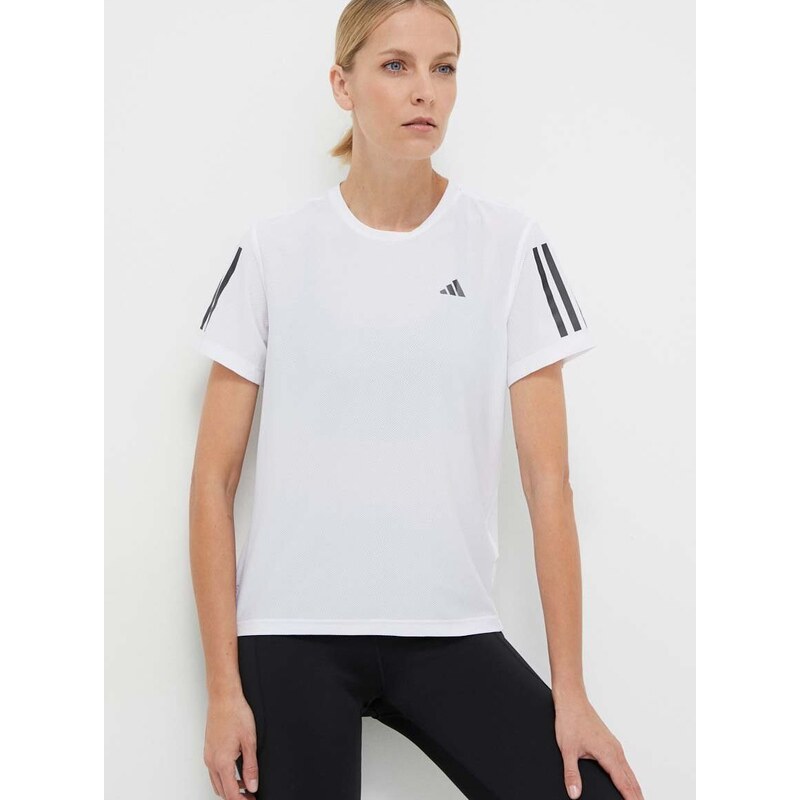 Majica kratkih rukava za trčanje adidas Performance Own the Run boja: bijela