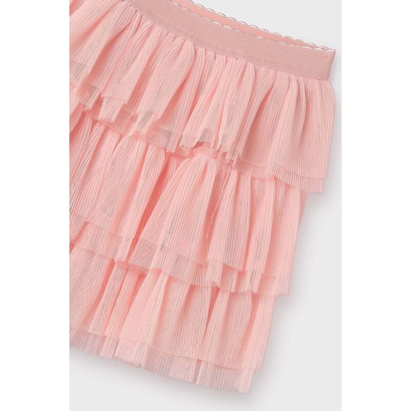 Dječja suknja Mayoral boja: ružičasta, mini, širi se prema dolje