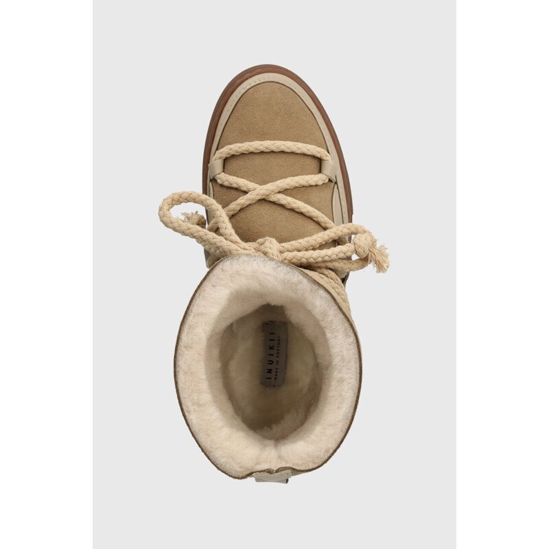 Kožne cipele za snijeg Inuikii CLASSIC boja: bež, 75202-005