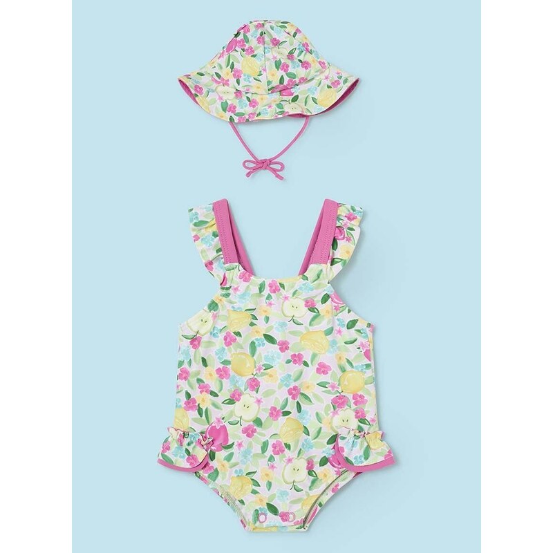 Jednodijelni kupaći kostim za bebe Mayoral Newborn boja: ružičasta