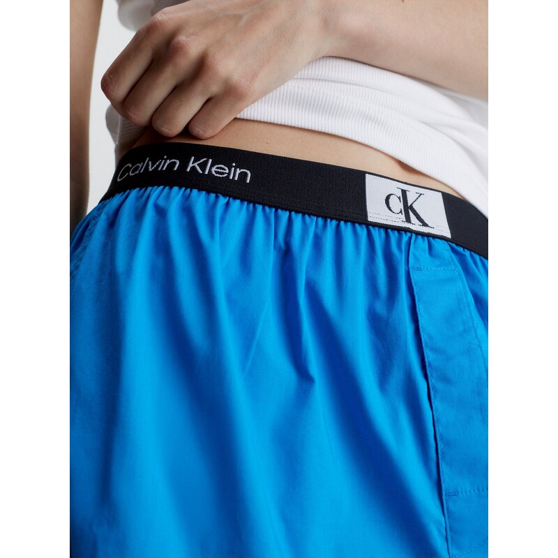 Calvin Klein Underwear Kratke hlače za spavanje svijetloplava / crna / bijela