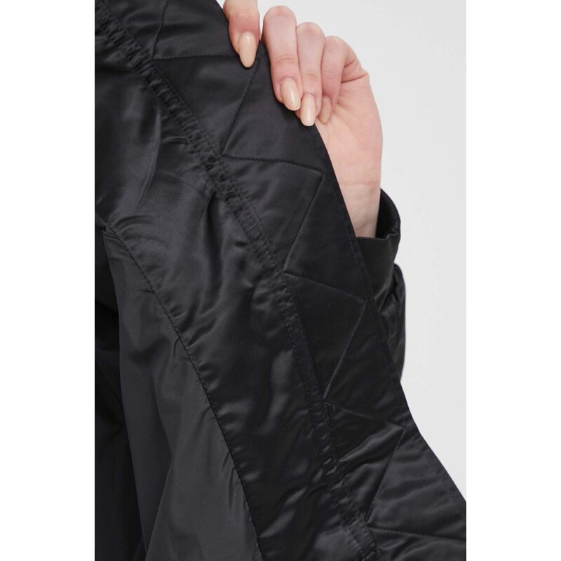 Bomber jakna Calvin Klein Jeans za žene, boja: crna, za prijelazno razdoblje