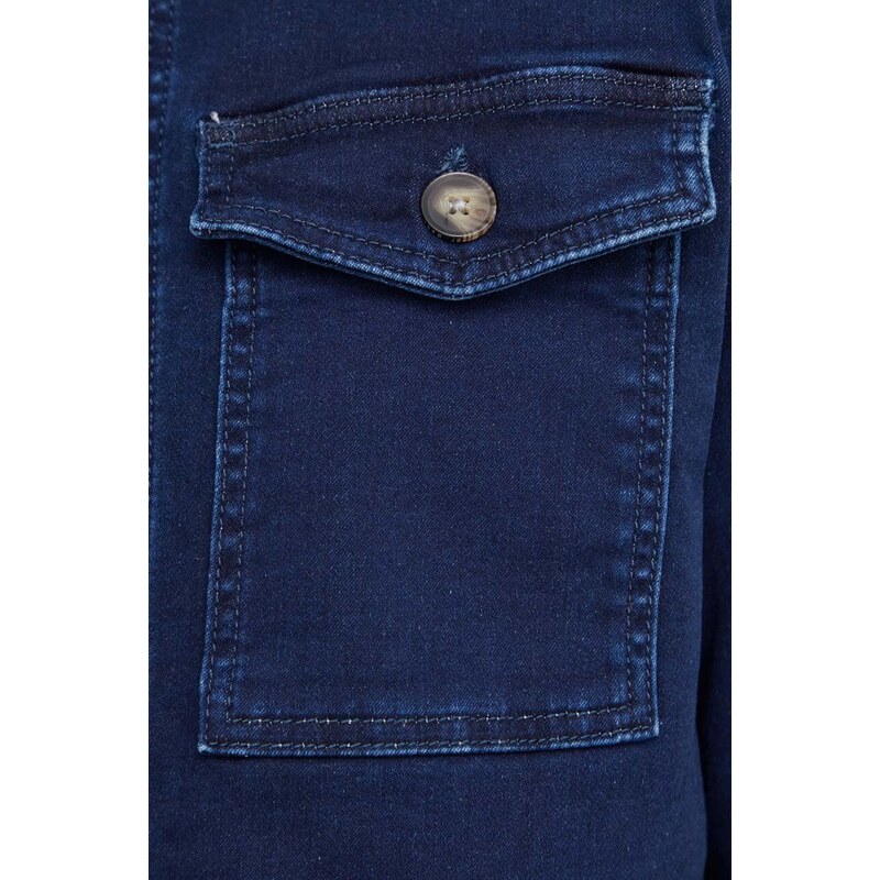 Traper jakna Pepe Jeans za muškarce, boja: tamno plava, za prijelazno razdoblje
