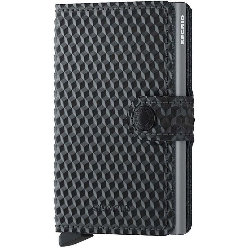 Kožni novčanik Secrid Cubic Black-Titanium boja: crna