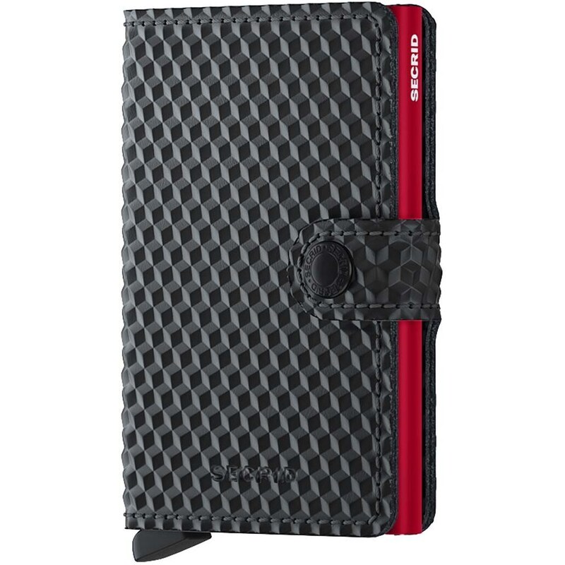 Kožni novčanik Secrid Cubic Black-Red boja: crna