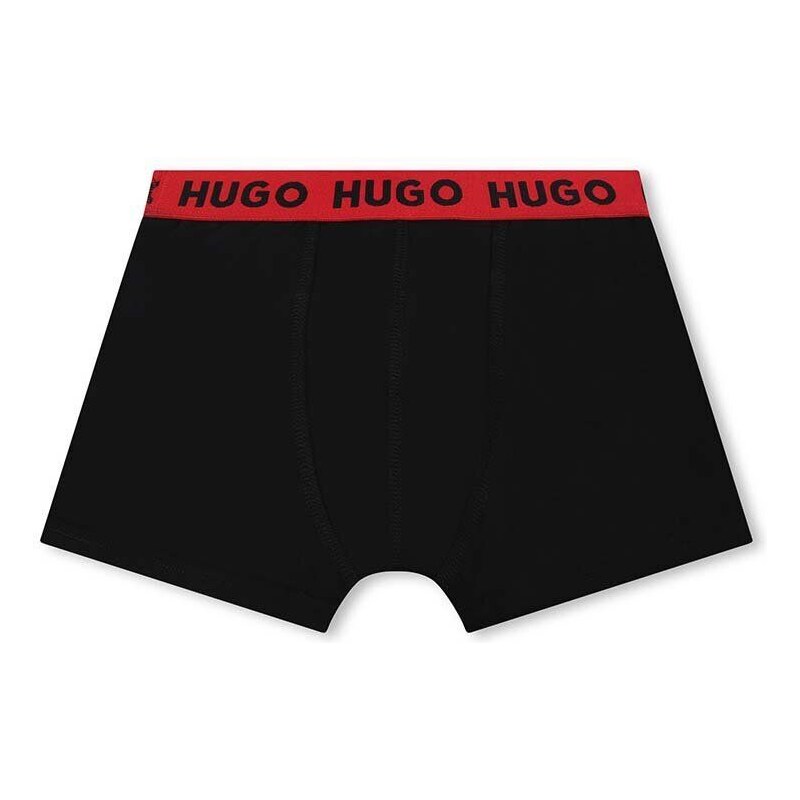 Dječje bokserice HUGO 2-pack boja: crna