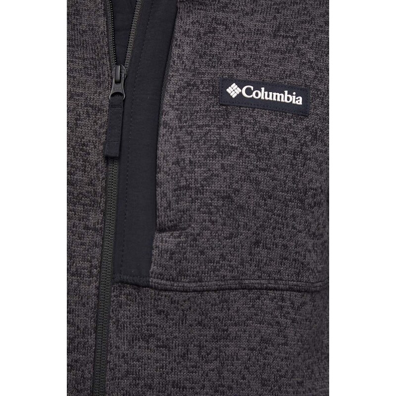 Sportska dukserica Columbia Sweater Weather boja: crna, melanž