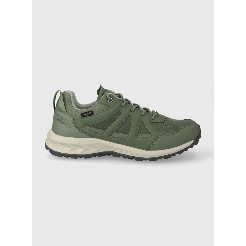 Cipele Jack Wolfskin Woodland 2 Texapore Low za žene, boja: zelena, 4051341