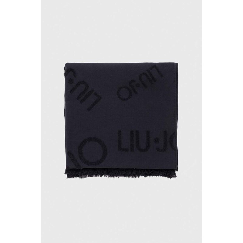 Pamučni ručnik Liu Jo boja: crna